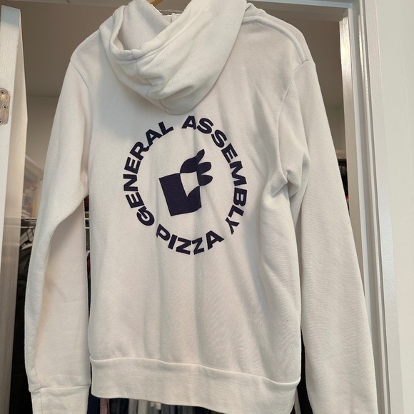 White "HOT PIZZA" Hoodie - Picture 3 of 3